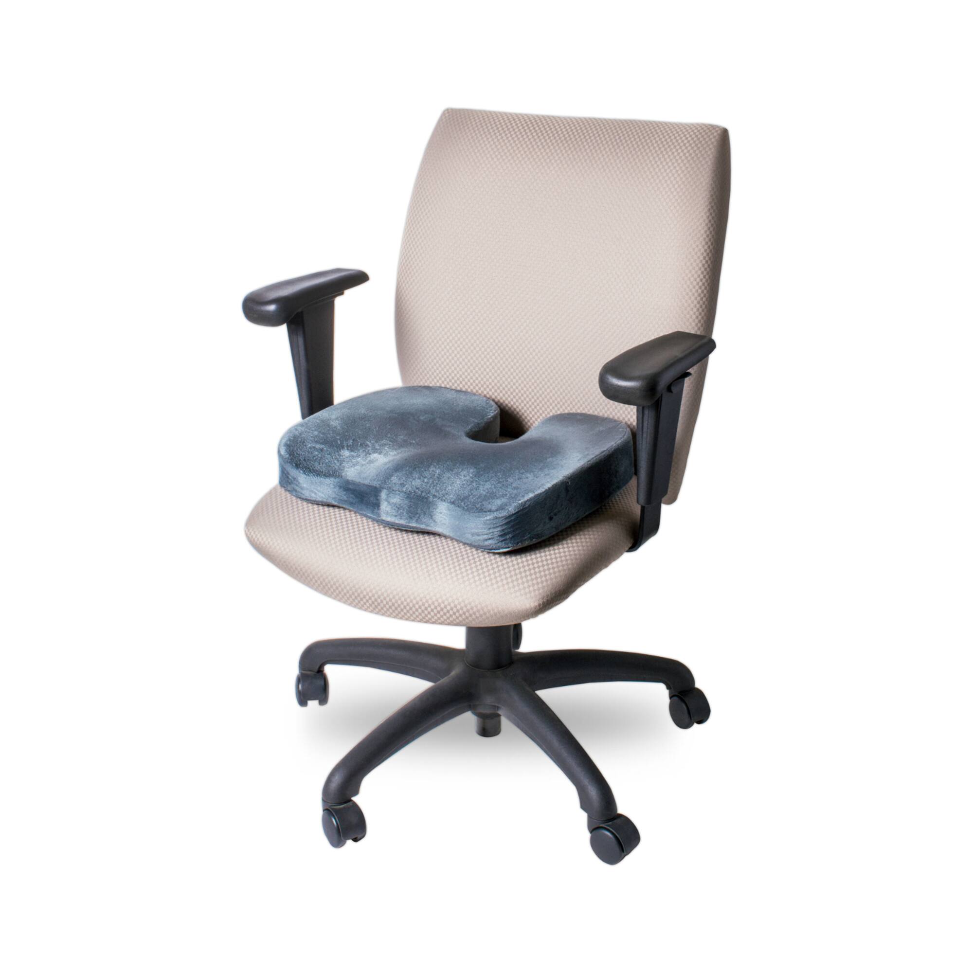 Memory Foam Coccyx Cushion Grey